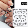 1PC Harunouta Water Nail Sticker Spot Womman Face Nair Art Transfer Stickers Slider Decals Tip Manicuring Art Decoration