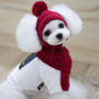 Warm Knitted Pet Hat Scarf