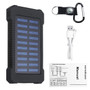 30000mAh Water Resistant Solar Power Bank with LED Light & Compass