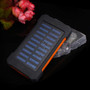 30000mAh Water Resistant Solar Power Bank with LED Light & Compass