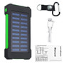 30000mAh Water Resistant Solar Power Bank with LED Light & Compass