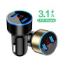 3.1A LED Dual USB Car Charger