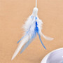 Feather Multifunction Rotating Pet Teaser Cat Toys Funny Electric Accessories Interactive Rotating Funny Puzzle Toy ONLY Feather