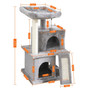 Fast Delivery Pet Cat Tree Tower Condo Wood Scratcher with Scratching Post for Cats Climbing Tree Toys Protecting Furniture Nest