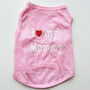 Cute I LOVE MY DADDY/MOMMY  Dog Tshirt