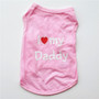 Cute I LOVE MY DADDY/MOMMY  Dog Tshirt