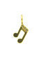 Music Note charm Gold