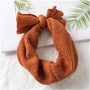 1 PC Winter Warm Ear Warmer Headwrap Xmas Girls' Crochet Headband Knitted Bow Hairband Hair Band Accessories