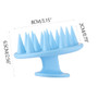 Silicone shampoo scalp hair massager