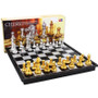 Medieval Chess Set With Chessboard 32 Gold Silver Chess Pieces