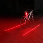Bicycle Cycling Lights Taillights LED Laser Safety Warning Waterproof