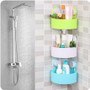 Wall Mounted Bathroom Corner Shelf Sucker Suction Cup Plastic Shower Basket Kitchen Wall suction cup shower holder #PYEW