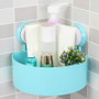 Wall Mounted Bathroom Corner Shelf Sucker Suction Cup Plastic Shower Basket Kitchen Wall suction cup shower holder #PYEW