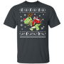 T-Rex Santa Ugly Christmas Sweater Shirt