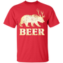 Vintage Bear Deer Beer T-shirt