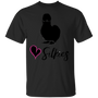 Silkie Chickens Shirt- Silkies -Love Silkies Chicken T-shirt Black