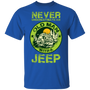 NewmeUp Men's Never Underestimate An Old Man With A Jeep Shirts