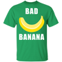 Bad Banana T-Shirt with Shiny Yellow Peel for Men and Women