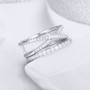 Dazzling CZ Geometric Finger Rings