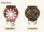 Turkish Style Flower Mosaic Gem Table Lamp