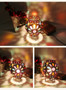 Turkish Style Flower Mosaic Gem Table Lamp