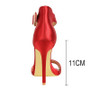 Ankle Strap Silk Stilettos (4 Colors To Choose From)