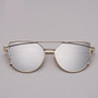 RBRARE 2019 Classic Luxury Sunglasses Women Cateye Vintage Metal Glasses For Women Mirror Retro Lunette De Soleil Femme UV400