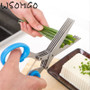 1pcs  Kitchen Scissor Shredded Nori Chopped Kitchen Gadgets Scallion Cutter Vegetable Peeler Kitchen Accessories De Cocina-B