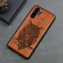 Carved Skull Elephant Wood Phone Case For Huawei P30 Pro P30 Lite Huawei  P20 P20 Pro P20 Lite Silicon Wooden Case Cover