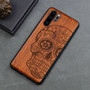 Carved Skull Elephant Wood Phone Case For Huawei P30 Pro P30 Lite Huawei  P20 P20 Pro P20 Lite Silicon Wooden Case Cover