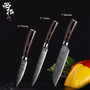 XITUO Chef Knife Set Stainless Steel Japanese Santoku Utility Knife Sharp Cleave Slicing Faring Kitchen Cooking Tool Wood Handle