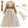 Baby Girls Dress Anna Cosplay Costume Snow Queen Elsa 2 Dresses Anna Dress for Birthday Halloween Cosplay Costume