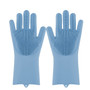 Magic Silicone Dishwashing Scrubber Dish Washing Sponge Rubber Scrub Gloves Kitchen Cleaning