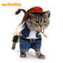Funny Pet Costume Cowboy Cosplay Suit For Cats Halloween Christmas Clothes For Dogs Party Dressing Up Dog Clothing Cat Apparel