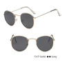 LeonLion 2019 Classic Small Frame Round Sunglasses Women/Men Brand Designer Alloy Mirror Sun Glasses Vintage Modis Oculos