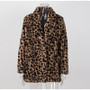 Faux Fur Leopard Coat