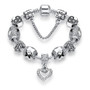 Luxury 925 Sterling Silver Charm Bracelet