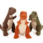 Bite-resistant Dinosaurs Shaped Plush Dog Chew Toy