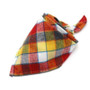 Reversible Colorful Plaid Dog Bandana