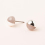 Stud Earring Rose Quartz/Silver