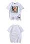 Cotton T-Shirt with Virgin Mary Print