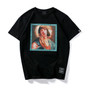Cotton T-Shirt with Virgin Mary Print