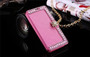 Bling Diamond Pearl Flip PU Leather Wallet Cover Case