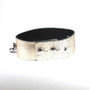 Thin Leather Cuff Gold/Silver