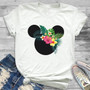 T-Shirt Leopard Printed Minnie Graphic T-shirt