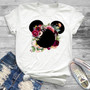 T-Shirt Leopard Printed Minnie Graphic T-shirt