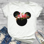 T-Shirt Leopard Printed Minnie Graphic T-shirt