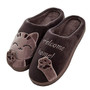 Unisex Winter Indoor Warm Home Slippers Couples Bedroom Cartoon Cat Non-slip Soft Bottom Women And Men Home Slippers