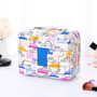 Large Capacity Women fashion Nylon and Oxford Travel Cylindrical Cosmetic Bag Portable Makeup bags Wash Baging Makeup Organizer