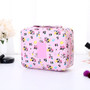 Large Capacity Women fashion Nylon and Oxford Travel Cylindrical Cosmetic Bag Portable Makeup bags Wash Baging Makeup Organizer